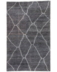 Jaipur Black White Rayon Cotton SAT05 Rug