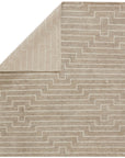 Jaipur Satellite Alloy Stripes Geometric Light Taupe White SAT08 Rug
