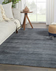 Jaipur Second Sunset Gradient Solid Stripes Dark Blue Gray SST05 Rug