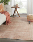 Jaipur Second Sunset Gradient Solid Stripes Dark Pink Cream SST06 Rug