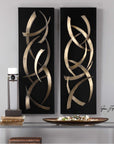 Uttermost Brushstrokes Metal Wall Art, 2-Piece Set