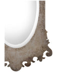 Uttermost Vitravo Oxidized Silver Oval Mirror