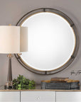 Uttermost Carrizo Bronze Round Mirror