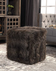 Uttermost Jayna Fur Ottoman