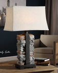 Uttermost Kodiak Stacked Stone Lamp