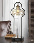 Uttermost Cotulla Aged Black Desk Lamp