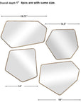 Uttermost Linneah Modern Mirrors, 4-Piece Set