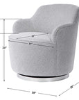Uttermost Hobart Casual Swivel Chair
