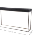 Uttermost Jase Black Concrete Console Table