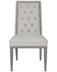 Vanguard Furniture Norfolk Nickel Hanover Button-Back Side Chair