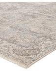 Jaipur Vienne Alain Medallion Border Gray Cream VNE01 Rug