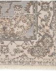 Jaipur Vienne Alain Medallion Border Gray Cream VNE01 Rug