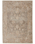 Jaipur Vienne Baptiste Oriental Damask Dark Taupe Gold VNE02 Rug