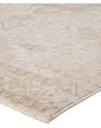 Jaipur Vienne Lucien Medallion Border Cream Light Gray VNE06 Rug