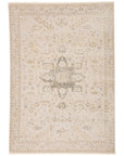Jaipur Vienne Lucien Medallion Border Cream Light Gray VNE06 Rug