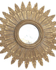 Worlds Away Small Starburst Mirror with Antique Mirror Inset SANTO G