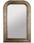 Worlds Away Handcarved Curved Top Rectangular Mirror WAVERLY G