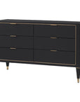 Villa & House Hunter Extra Large 6-Drawer Dresser - Black
