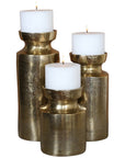 Uttermost Amina Antique Brass Candleholders, 3-Piece Set