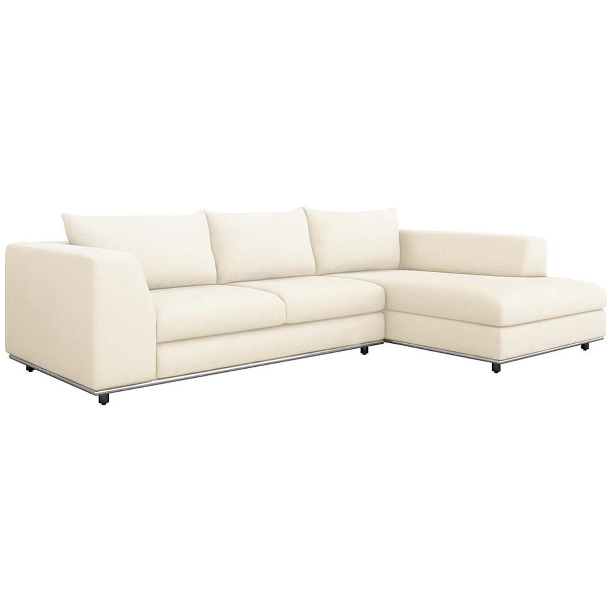 Interlude Home Comodo Chaise 2-Piece Sectional - Pure