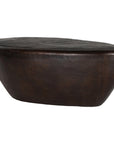 Four Hands Marlow Pebble Outdoor Coffee Table - Antique Rust