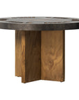 Four Hands Wesson Poker Table - Natural Brown Guanacaste