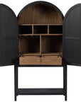 Four Hands Irondale Tolle Bar Cabinet - Drifted Oak Solid