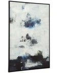 Uttermost Black and Blue Framed Abstract Art