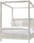 Palecek Woodside Canopy Bed, White Sand