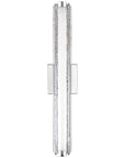 Feiss Cutler 24-Inch LED Clear Crackle Glass Vanity Lighting