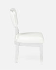 Made Goods Aaliyah Curved Acrylic Dining Chair in Ettrich Cotton Jute
