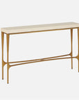 Made Goods Giordano Narrow Console Table in Faux Horn