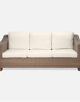 Made Goods Marina Wicker Outdoor Sofa with Cushions in Pagua Fabric