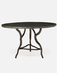 Made Goods Royce Round Dining Table in Faux Horn Top