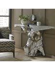 Phillips Collection Crown Console Table, Silver Leaf