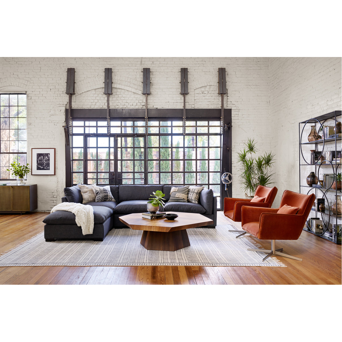 Four Hands Atelier Westwood 3-Piece Sectional with Ottoman