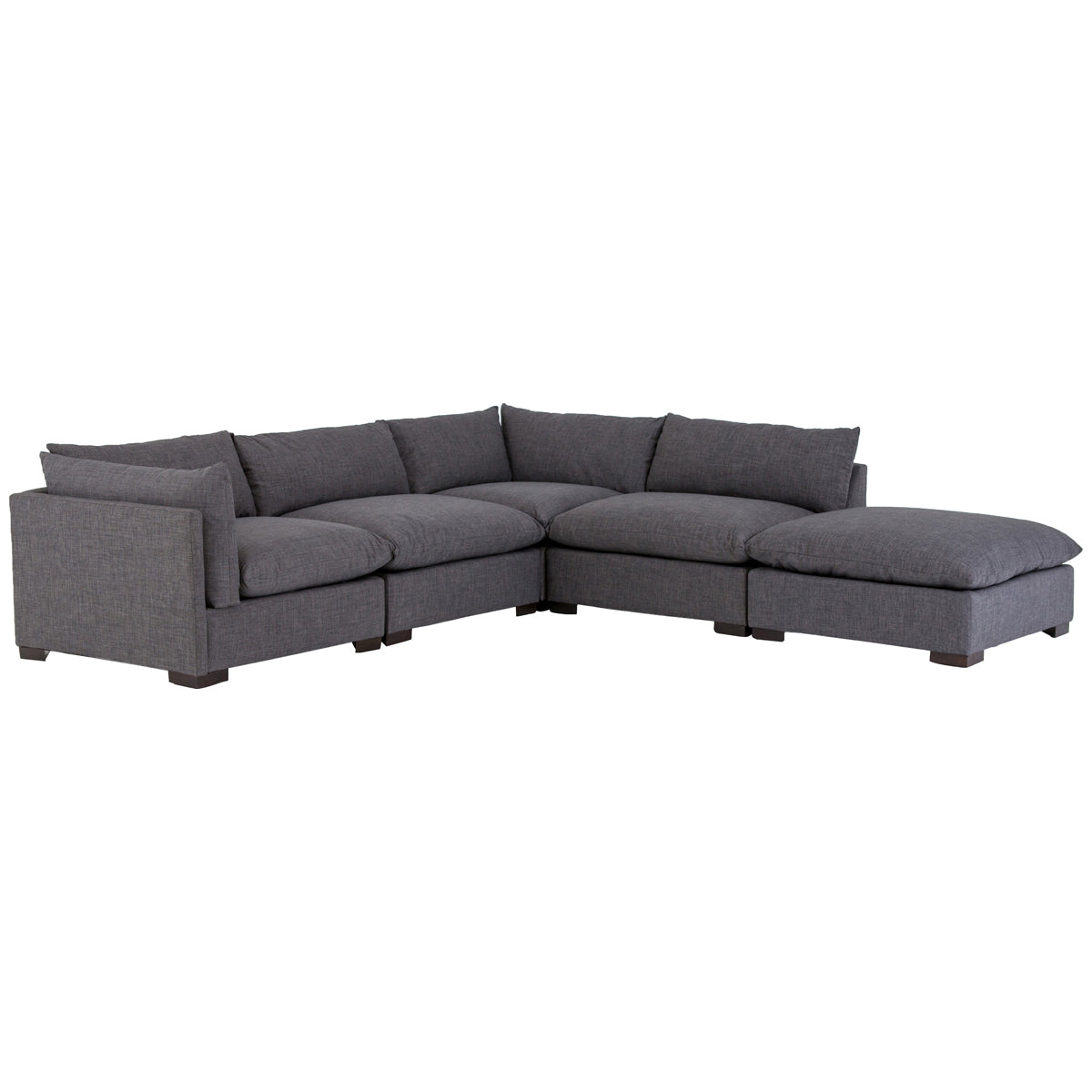 Four Hands Atelier Westwood 4-Piece Sectional with Ottoman