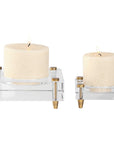 Uttermost Claire Crystal Block Candleholders, 2-Piece Set