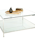 Worlds Away Hammered Square Coffee Table QUADRO G