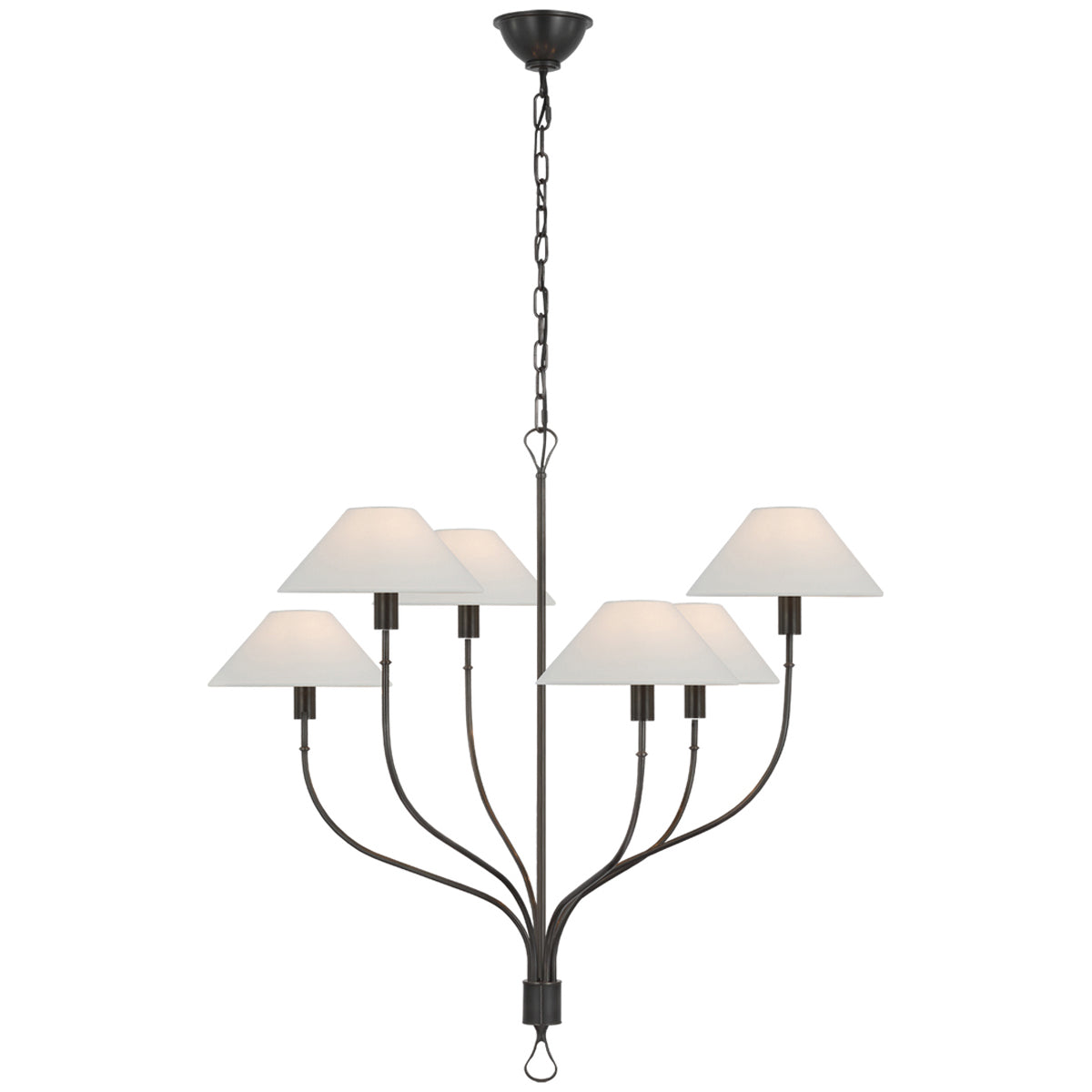 Visual Comfort Griffin Large Staggered Tail Chandelier