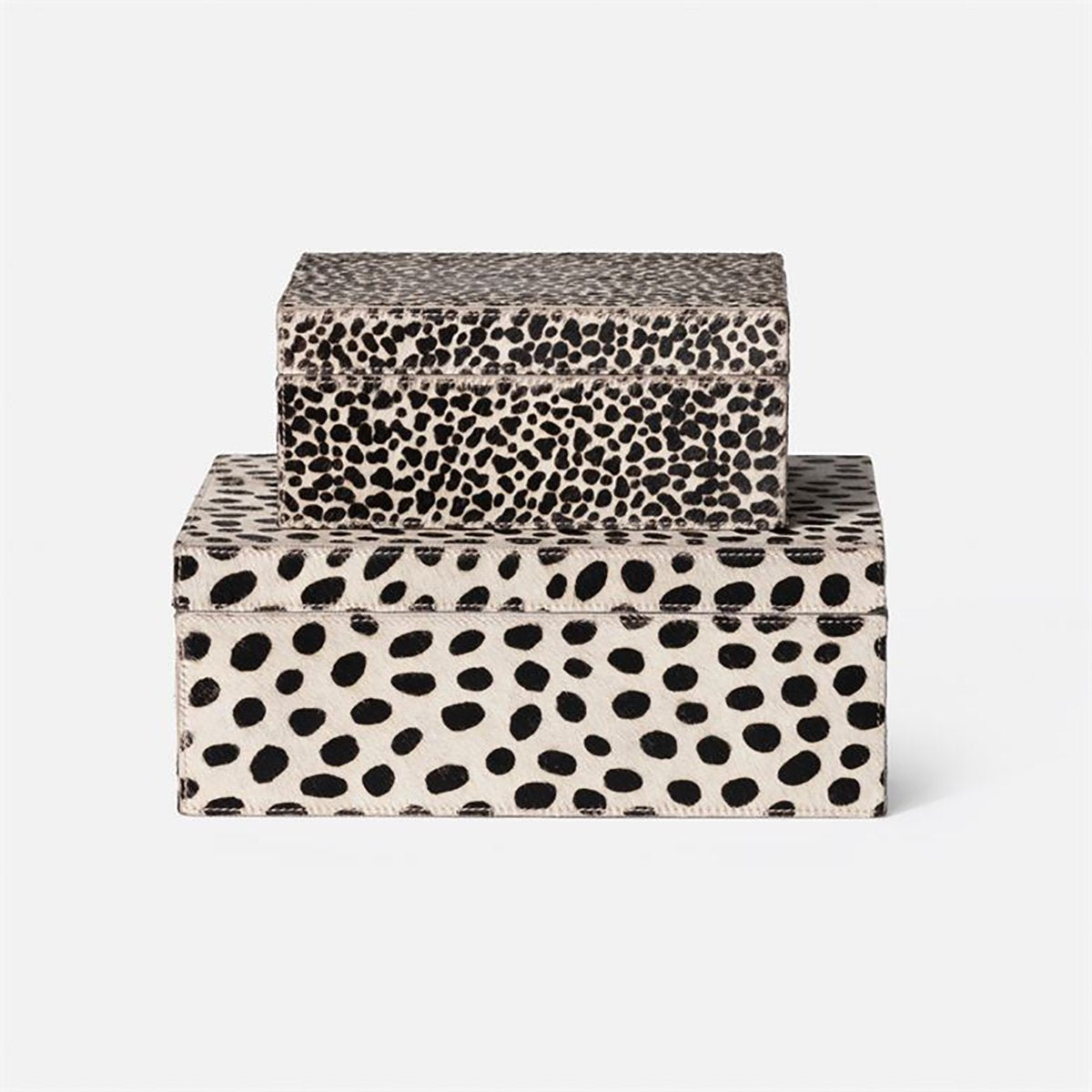 Made Goods Bryce Mixed Print Hair-On-Hide Box, 2-Piece Set