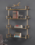 Uttermost Auley Gold Wall Shelf
