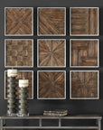 Uttermost Bryndle Rustic Wooden Squares, 9-Piece Set
