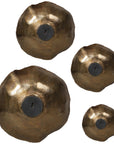 Uttermost Lucky Coins Brass Wall Bowls, 4-Piece Set