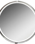 Uttermost Tazlina Brushed Nickel Round Mirror