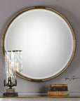 Uttermost Finnick Iron Coil Round Mirror