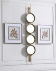 Uttermost Button Gold Mirror