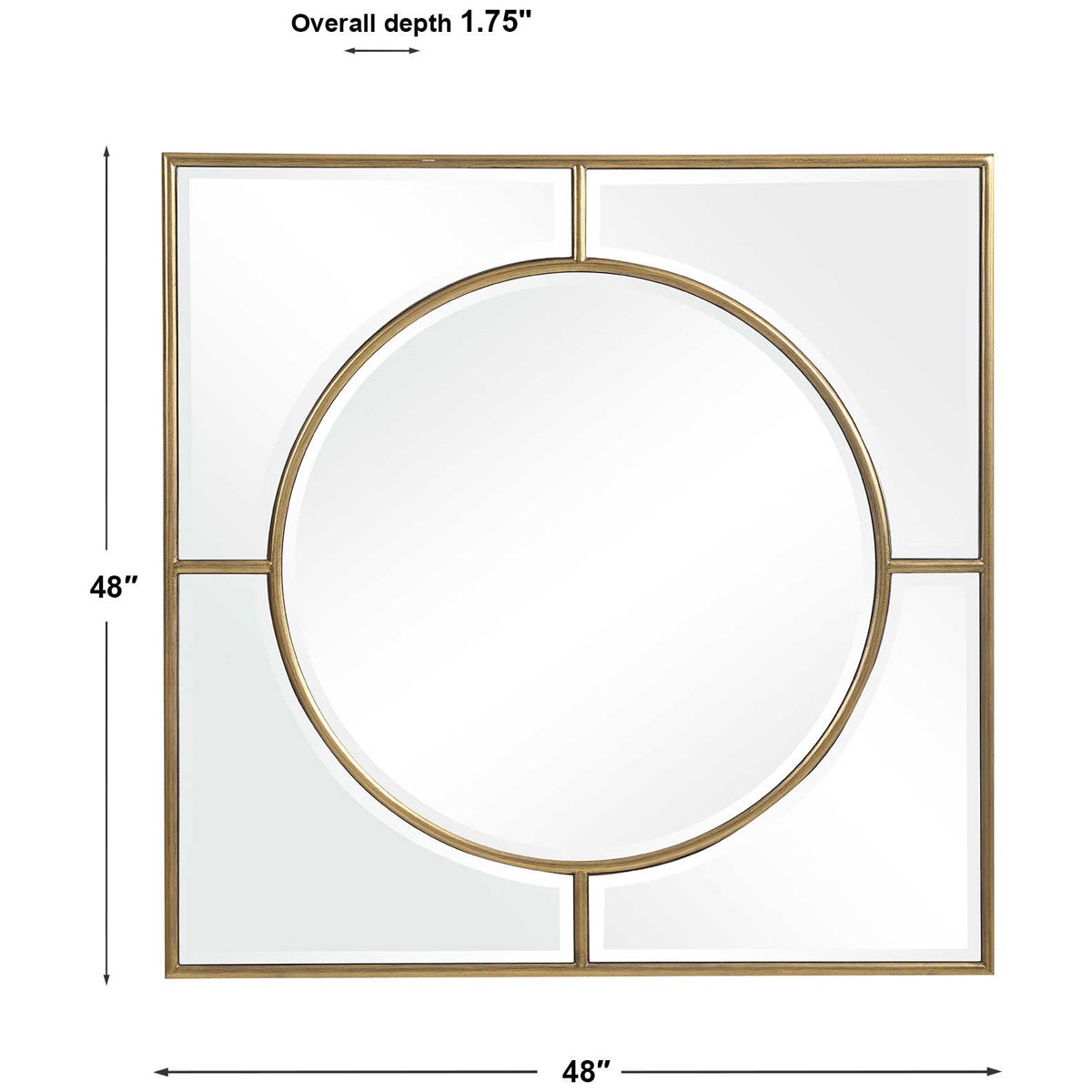 Uttermost Stanford Gold Square Mirror