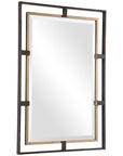 Uttermost Carrizo Gold and Bronze Rectangle Mirror