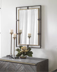 Uttermost Carrizo Gold and Bronze Rectangle Mirror